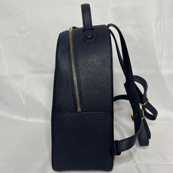 Tory Burch Blue Backpack with Gold Accents - Picture 5 of 7